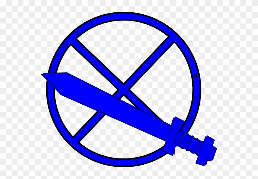 Sword And Shield2 Svg Clip Arts 600 X 529 Px - Png Download