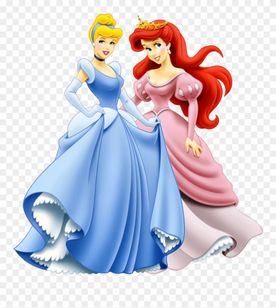 Free Cinderella Clipart - Disney Princess Ariel And Cinderella - Png Download