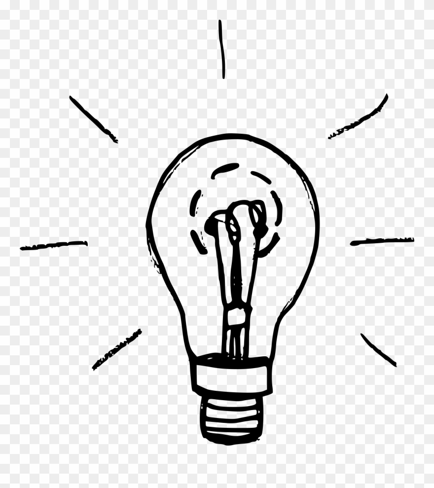 Lightbulb Png Transparent - Light Bulb Drawing Easy Clipart