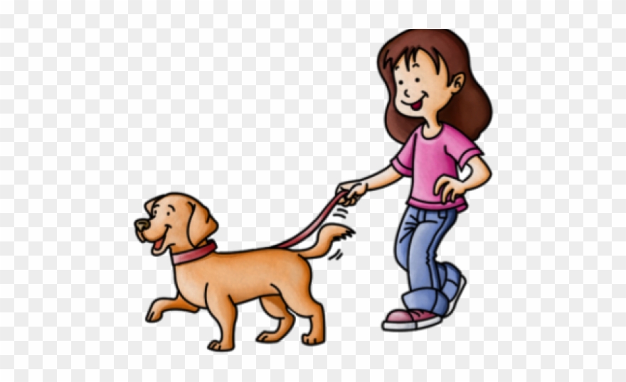 Pets Clipart Dog Walker - Dog Walking Clip Art - Png Download