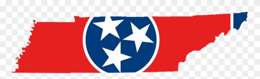 Tennessee Outline With Flag Clipart