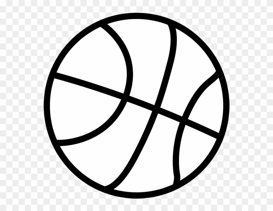 Basketball Vs - Clip Art Black And White Basketball - Png Download