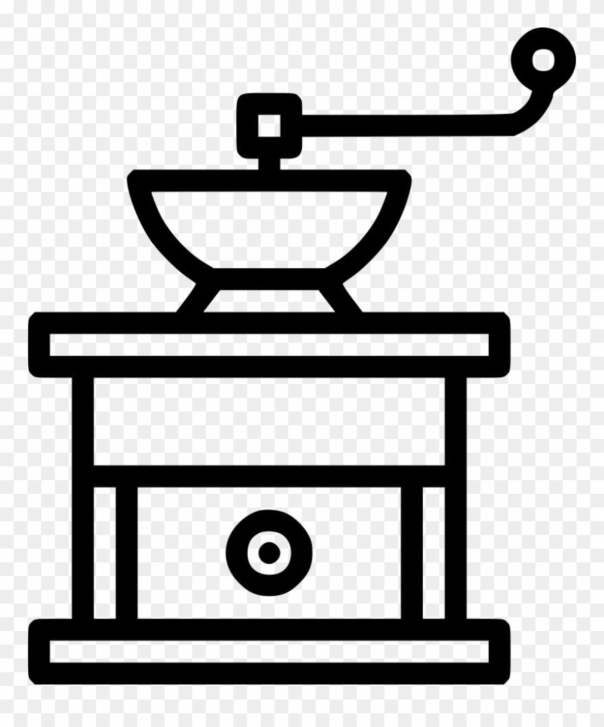 Mill Clipart Grain Mill - Grind Coffee Beans Icon - Png Download