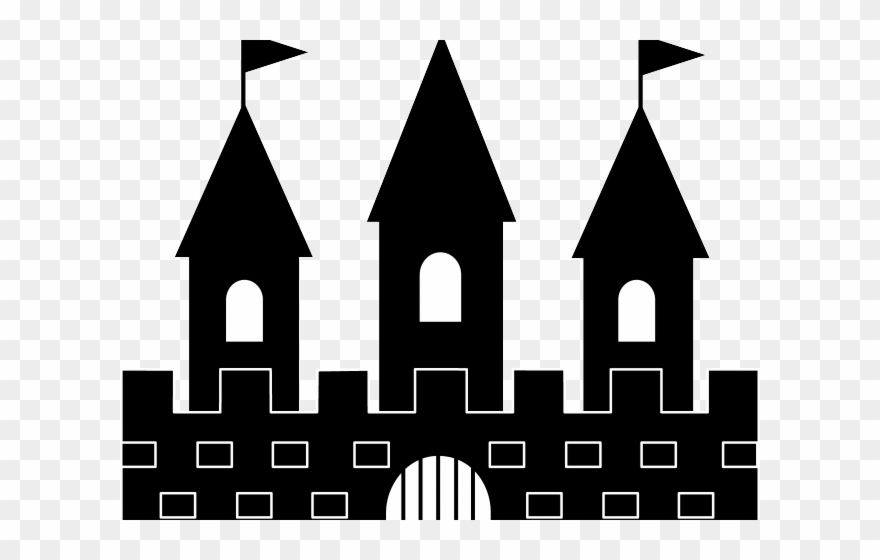 Fort Clipart Stone Castle - Silhouette Castle Clip Art - Png Download