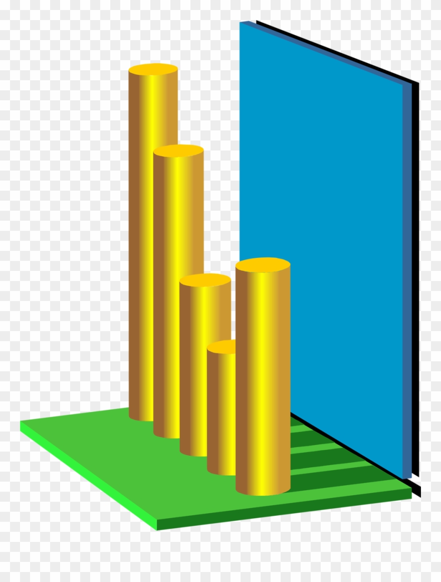 3d Graph Png - Bar Graph 3d Transparent Background Clipart