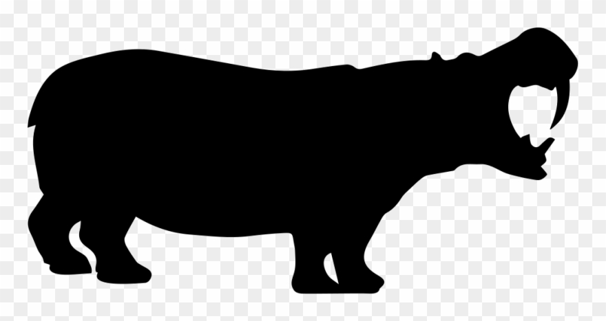 Shape Png Icon Free Download Onlinewebfonts Com - Hippo Silhouette Png Clipart