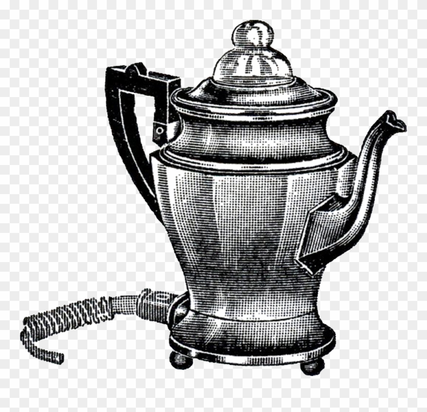 Retro Coffee Pot Clear Clipart