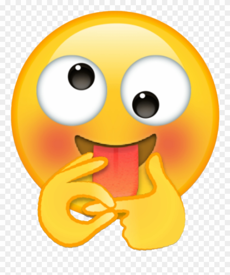 Sticker Emoji Emoticon Sex Dizzy Yellow Tongue Custom - Imagenes De Emojis Tonto Clipart