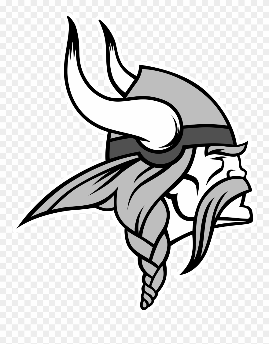 Minnesota Vikings Logo Black And White - Minnesota Vikings Logo Decal Clipart