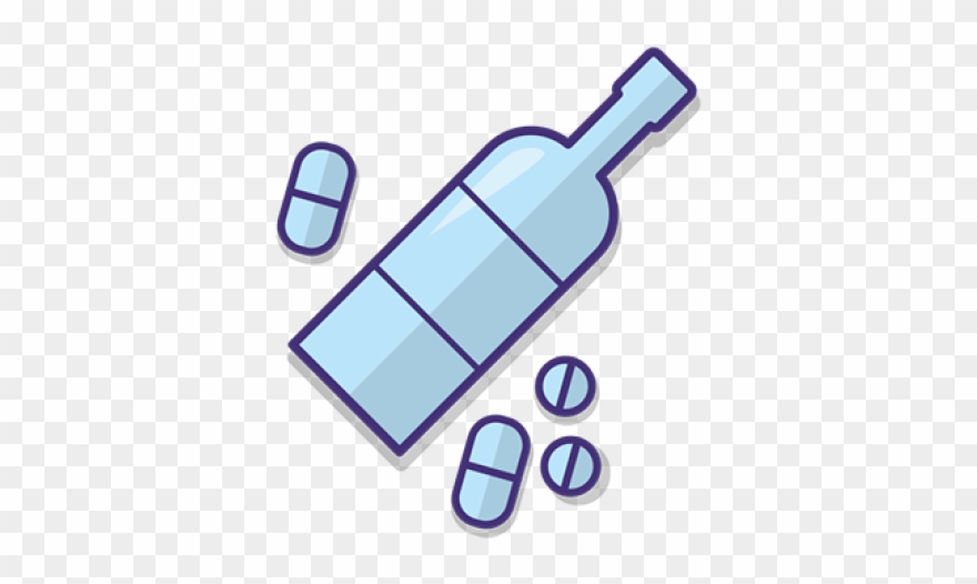 Alcohol Clipart Drug Use - Alcohol And Drugs Clipart - Png Download