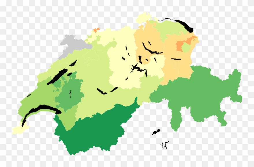 Federal Decree Concerning The Revision Of The Federal - Switzerland Tourism Map Clipart