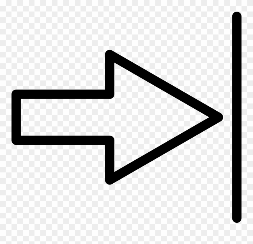 Arrow Outline Png - Arrow Outline Icon Png Clipart