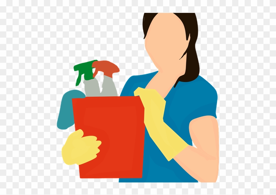 Las Tareas Domésticas - Podanie O Prace W Szkole Jako Sprzątaczka Clipart