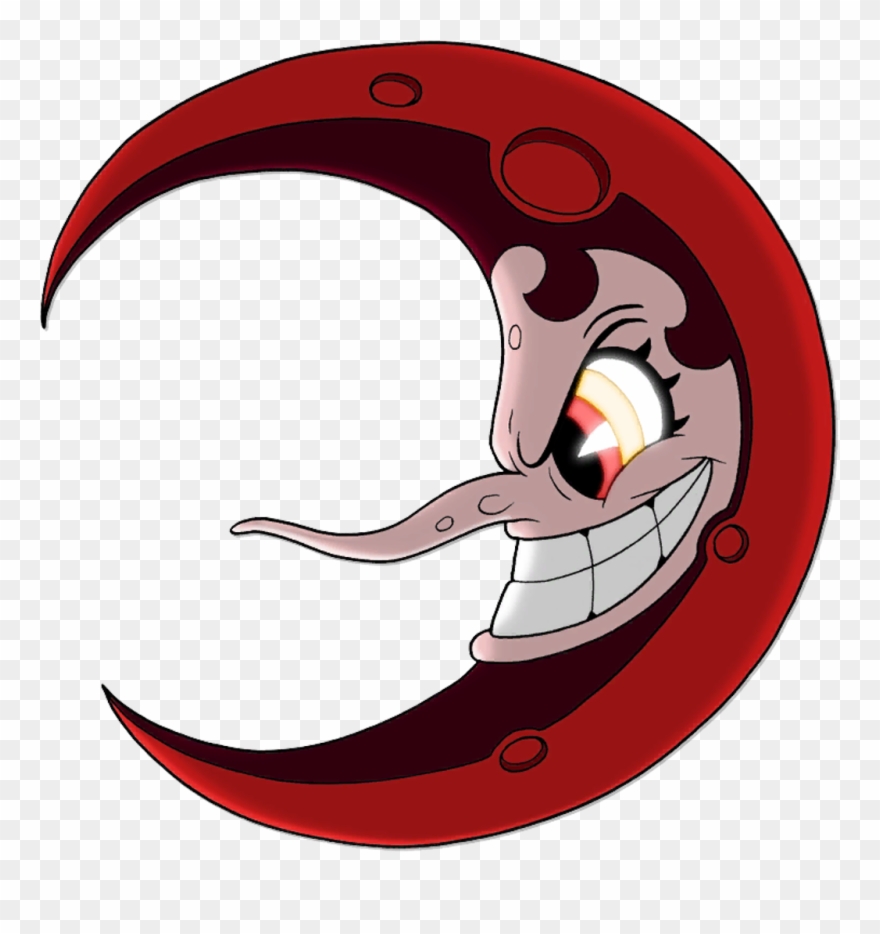 Cuphead Hilda Berg Moon Clipart