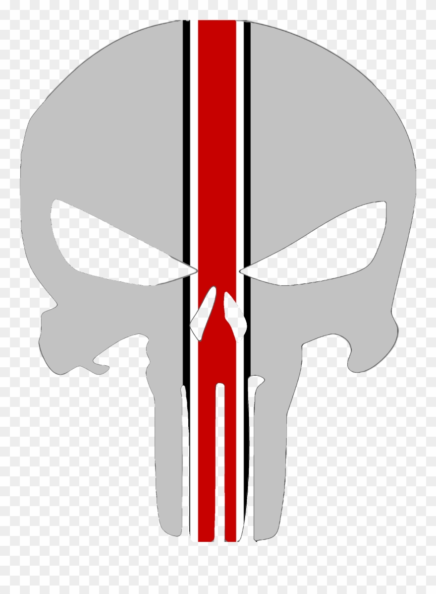 Skull Buck Eye Stripe Image - Punisher Skull Clipart