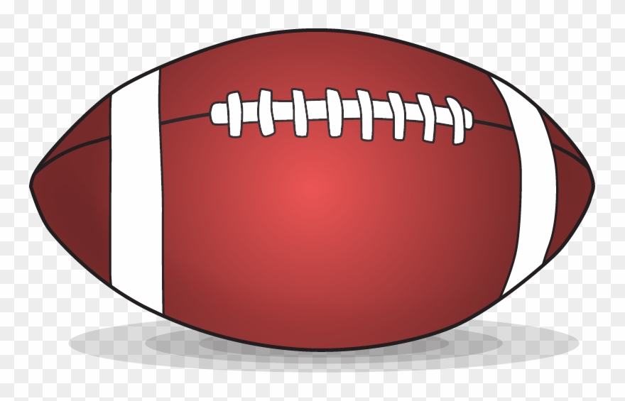 Red And White Stripes Png - Rugby Ball Cartoon Png Clipart