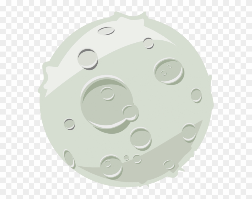 Moon Clipart Dinosaur Clipart - Comic Style Moon - Png Download