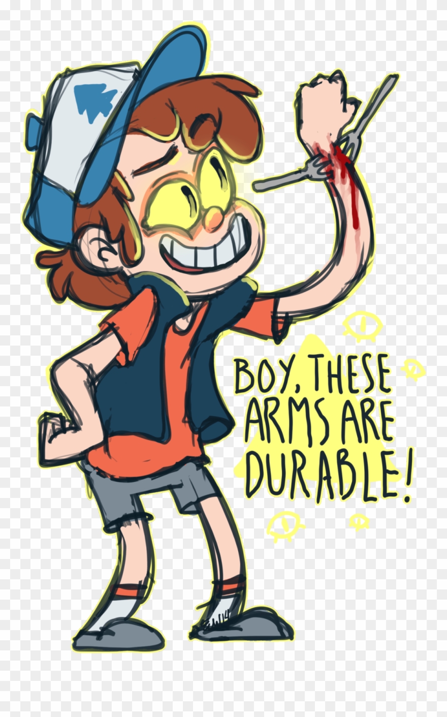 Real-faker - Gravity Falls Pain Is Hilarious Clipart