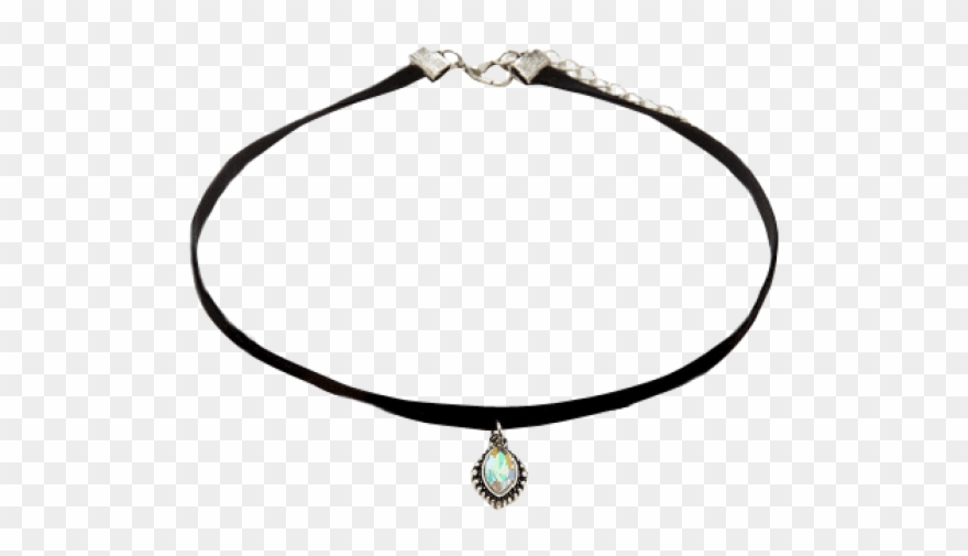 Faux Crystal Black Necklaces - Necklace Clipart
