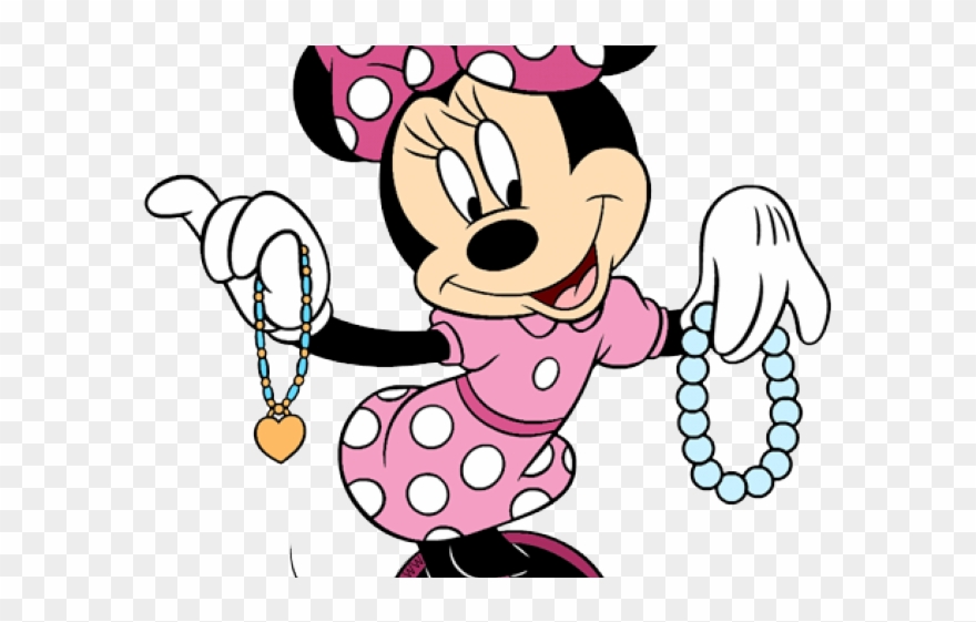 Necklace Clipart Pink Necklace - Animated Gif Minnie Mouse - Png Download