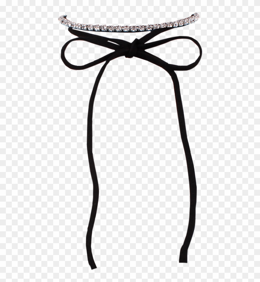 Collection Of Necklace - Gothic Retro Charm Rhinestone Crystal Velvet Lace Up Clipart