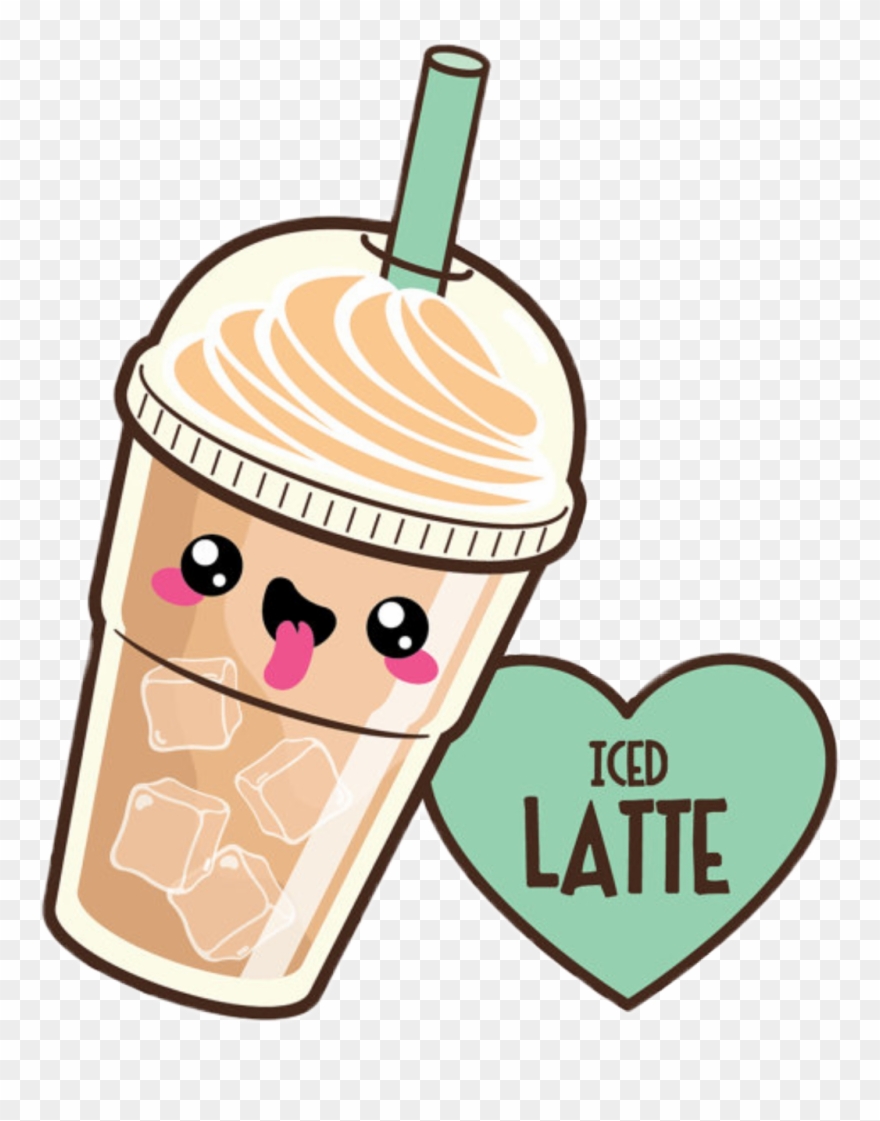 Coffee Sticker - Kawaii Latte Clipart
