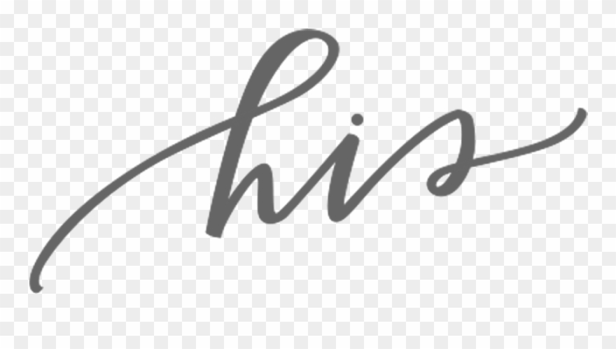 His - His And Hers Font Clipart