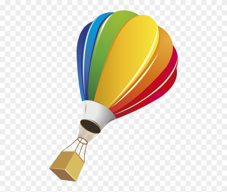 Air Balloon,yellow, - Globo Aerostatico De Colores Png Clipart
