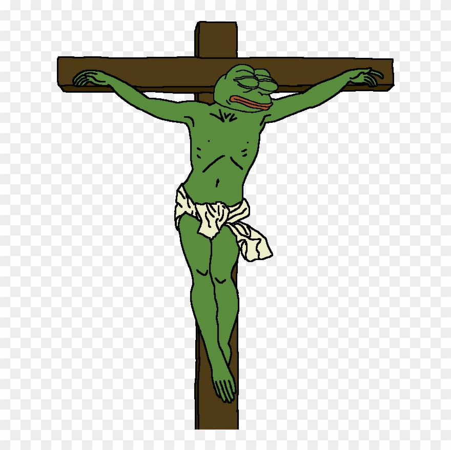 He Died On The Cross For Our - Pepe The Frog Jesus Clipart
