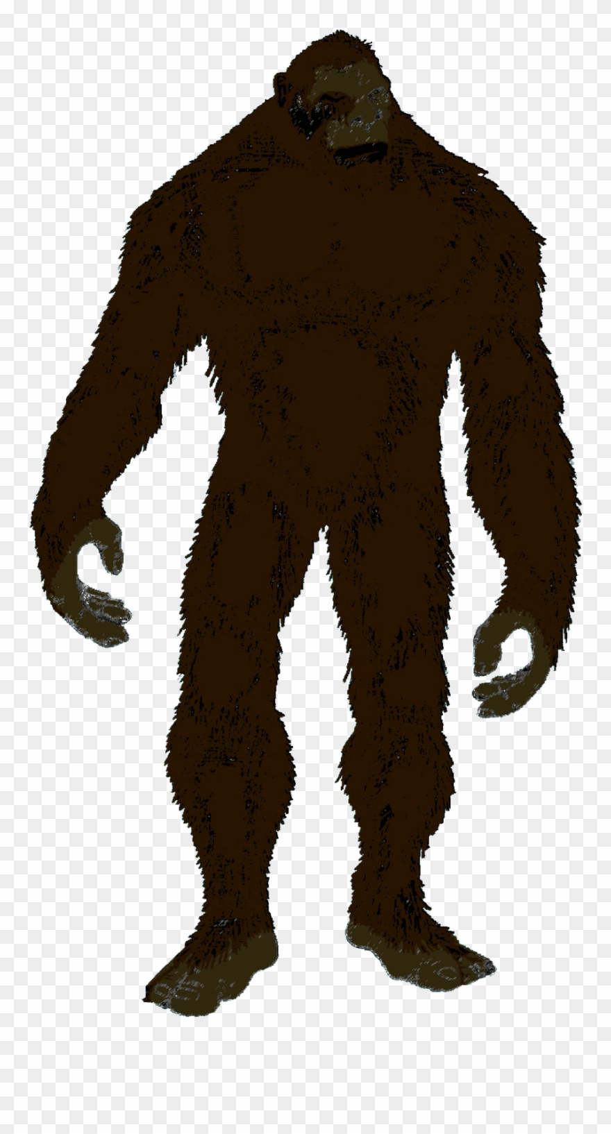 Silhouette Yeti Clip Art - Png Download