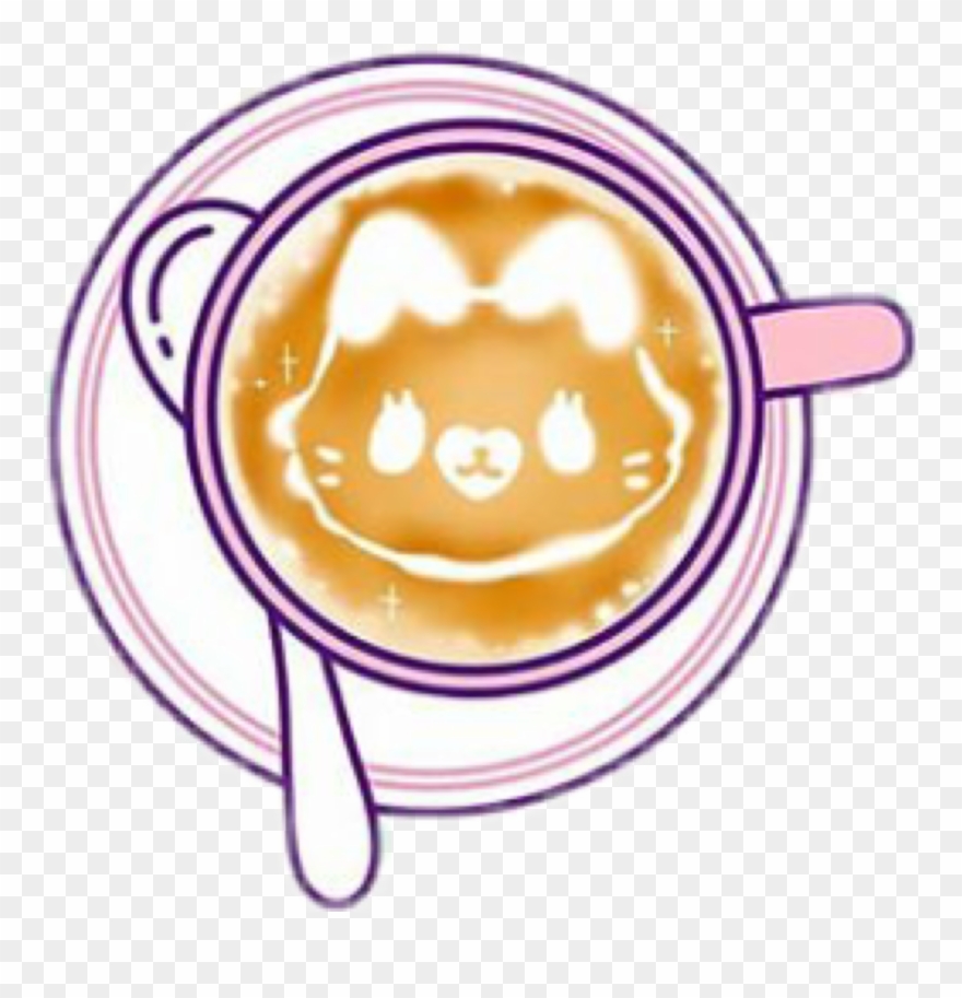 Coffee Catachino Capachino Cat Chibi Simplefreetoedit - Optometry Clipart
