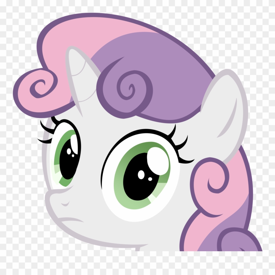 But The Bolts Daryl Shoots Would Kill Him, Not Tranquilize - Sweetie Belle My Little Pony Face Clipart