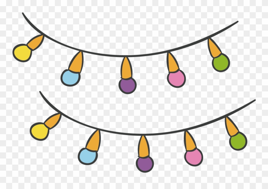 Clip Beads Colorful - Lamp Cartoon Png Transparent Png