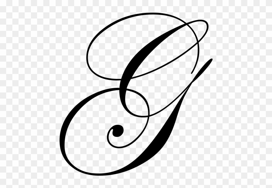 Signature With Letter G Clipart