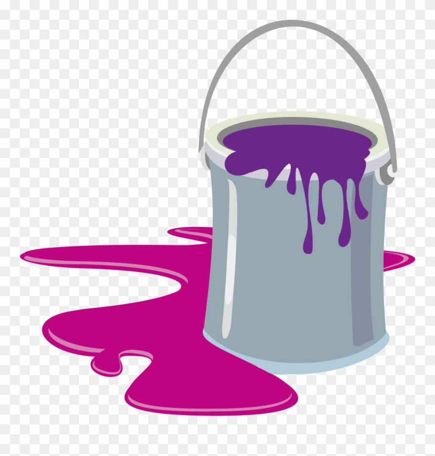 Paint Cartoon Clip Art Creative - Paint Can Clip Art - Png Download