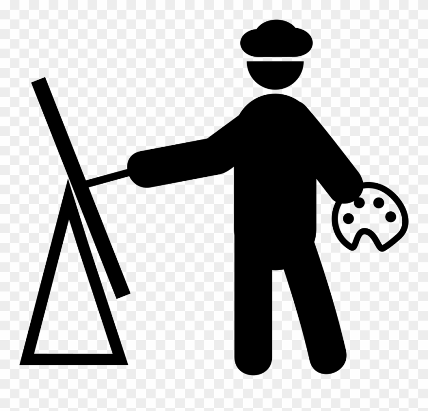 Svg Transparent Painter Painting Svg Png Icon Free - Icono De Pintar Png Clipart