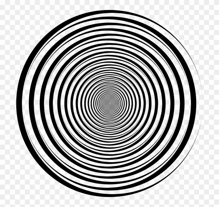 Spiral Uzumaki Black And White Circle - Junji Ito Spiral Gif Clipart
