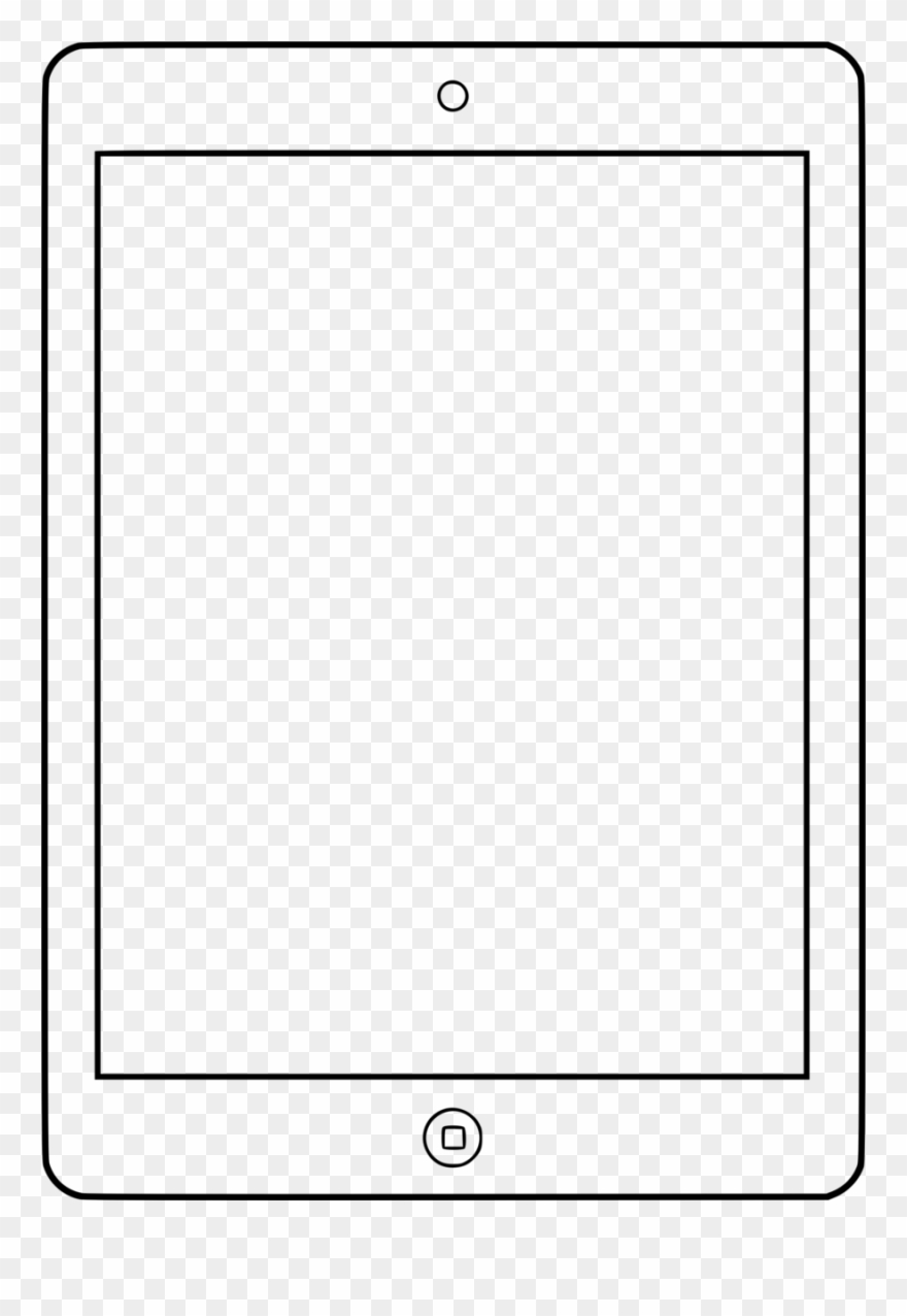 Ipad Black And White Clipart Ipad 2 Clip Art - Ipad Images Clip Art - Png Download