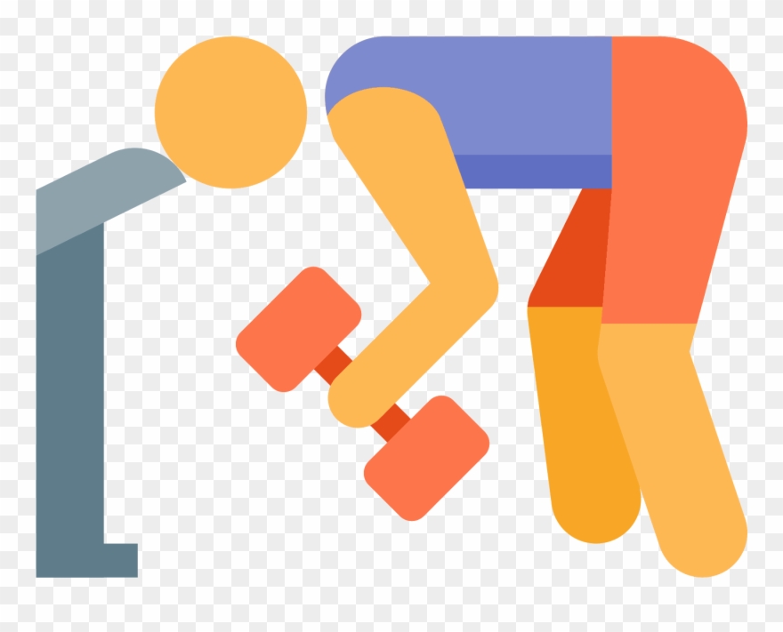 This Is A Picture Of A Man Bending Over With His Head - Workout Icon Clipart