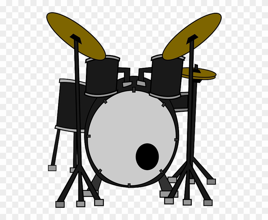 Download Novelty Drum Kit 12 Edible Stand Up Wafer - Clipart Drums - Png Download