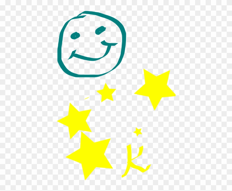 Smiley Leaf Line - Clip Art - Png Download