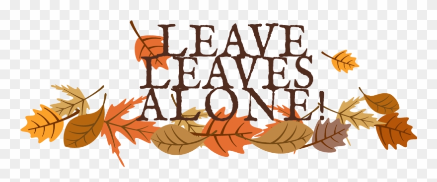 Leave Leaves Alone Logo - Logo Clipart