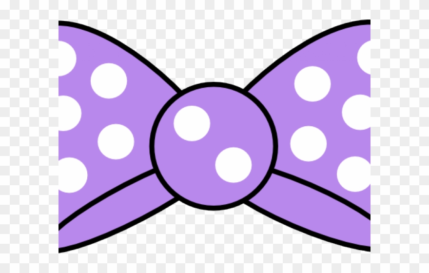 Minnie Mouse Clipart Polka Dot - Minnie Mouse Ribbon Template - Png Download
