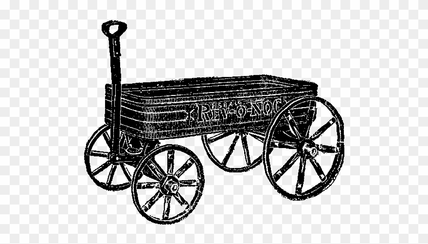 Vintage Carriage Clipart 2 By Laura - Wagon - Png Download