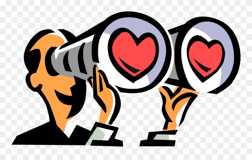 Men Clipart Binoculars - Love Binoculars - Png Download