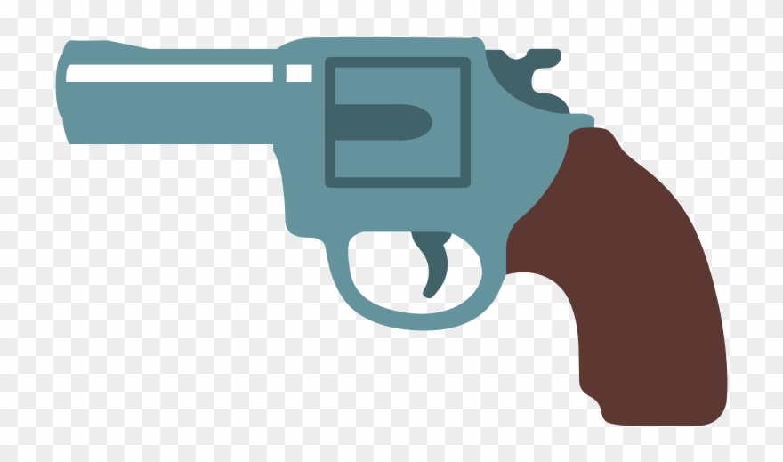 Clipart Library Library Svg Gun Pistol - Android Gun Emoji - Png Download