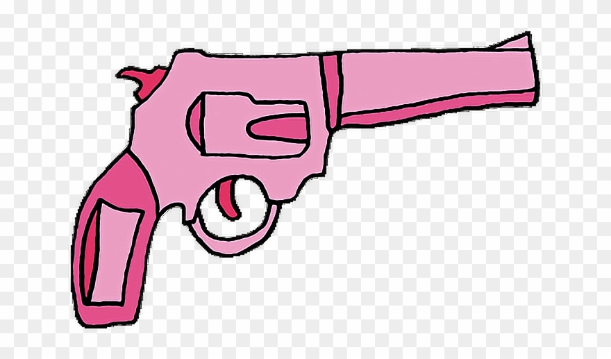Report Abuse - Transparent Pink Gun Clipart