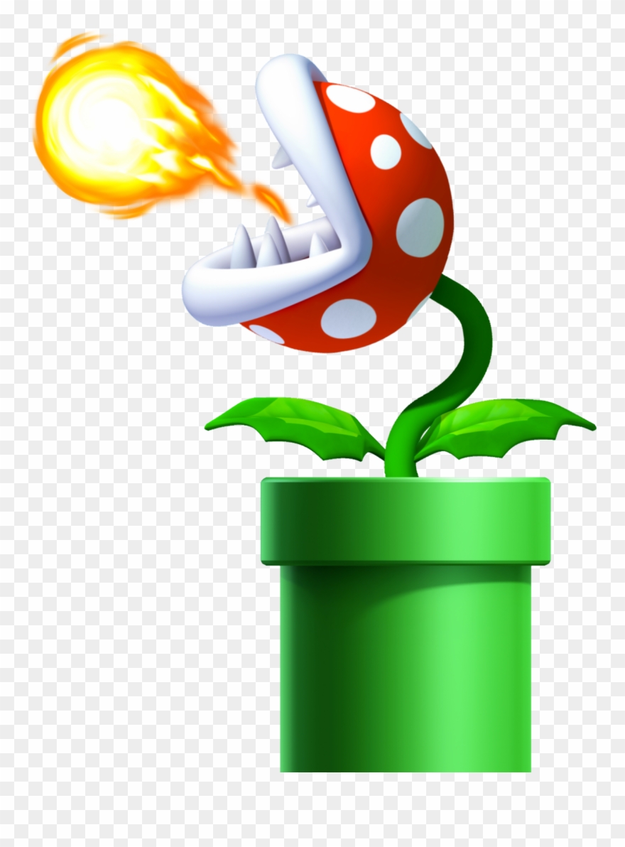 Venus Fire Trap Orig - New Super Mario Bros. U - Small By Nintendo Wall Graphic Clipart