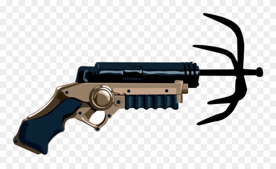 Rime Clipart Firearm - Grappling Gun - Png Download