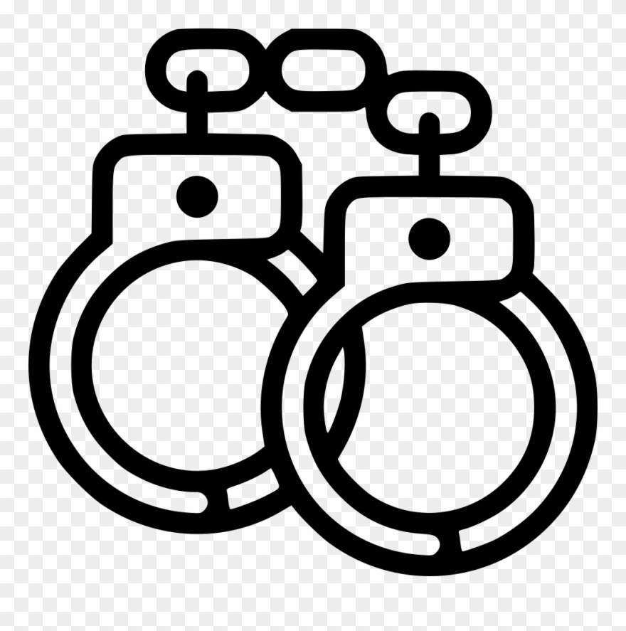 Handcuffs Clipart Gun - Handcuffs - Png Download